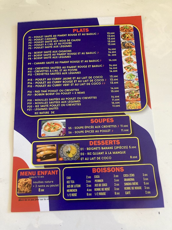 Chez Nui – Plats, Soupes, Desserts et Boissons